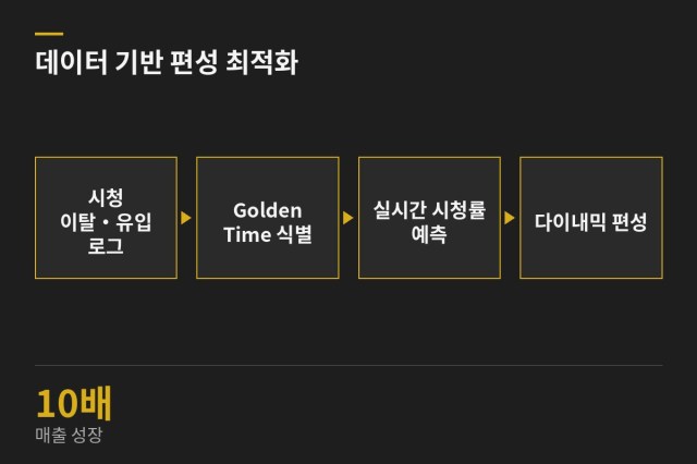 데이터 기반 편성 최적화 및 수익성 개선 — 과업 도표