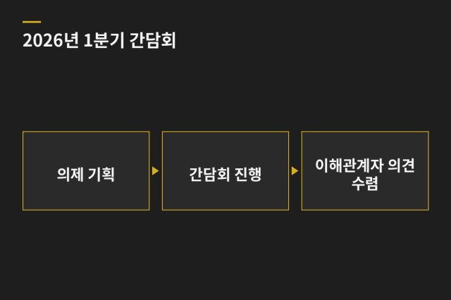 소상공인방송 2026년 1분기 간담회 기획·진행 — 과업 도표