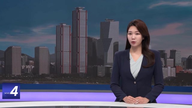 생성형 AI 아나운서가 진행하는 지방자치TV news4 화면 (출처: 지방자치TV YouTube)